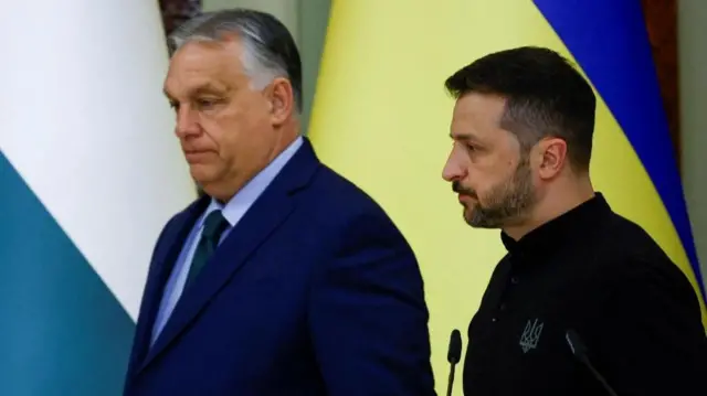 Viktor Orban and Volodymyr Zelensky