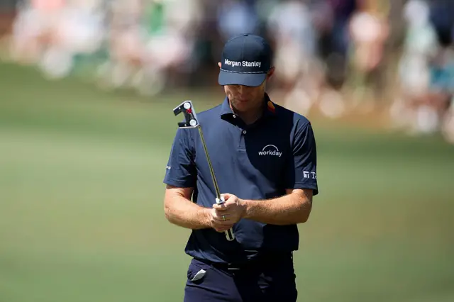 Justin Rose in the final round of The Masters 2026