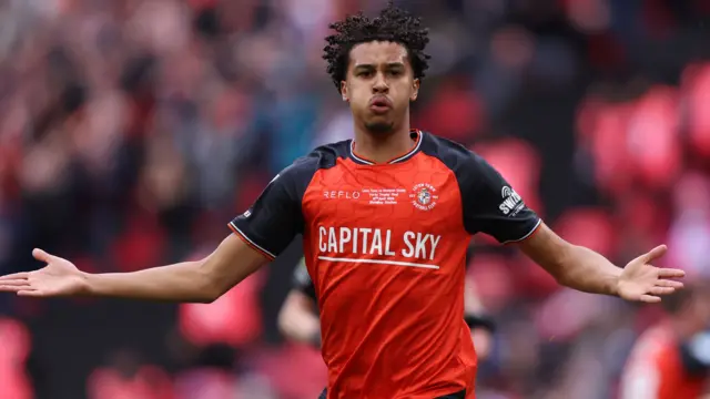 Emilio Lawrence celebrates scoring