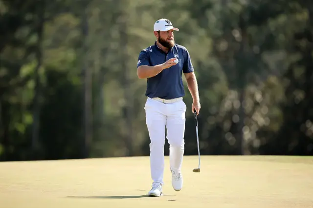 Tyrrell Hatton in the final round of The Masters 2026