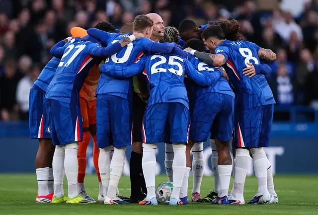 Chelsea huddle