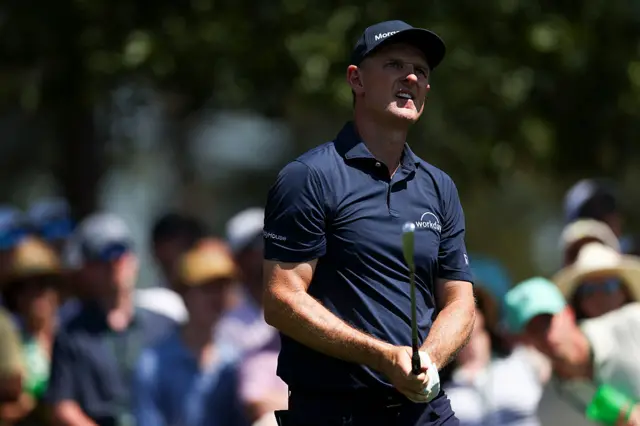 Justin Rose in the final round of The Masters 2026