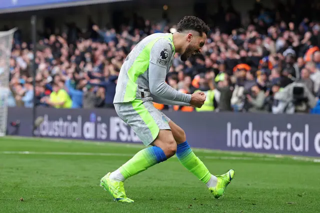 Rayan Cherki celebrates