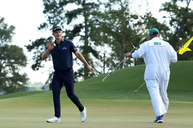 Justin Rose in the final round of The Masters 2026