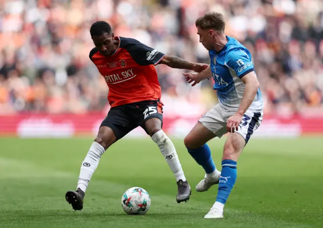 Luton v Stockport match action
