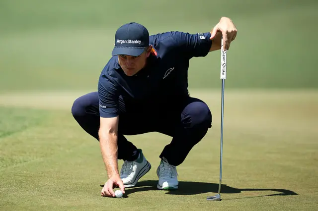 Justin Rose in the final round of The Masters 2026
