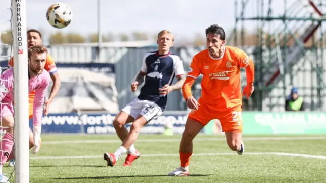 Rangers' Bojan Miovski scores