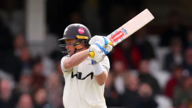 Ollie Pope batting at The Oval for Surrey