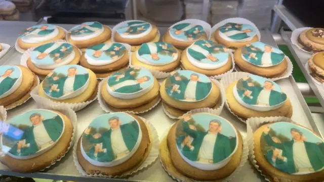 Biscuits with Rory McIlroy on them