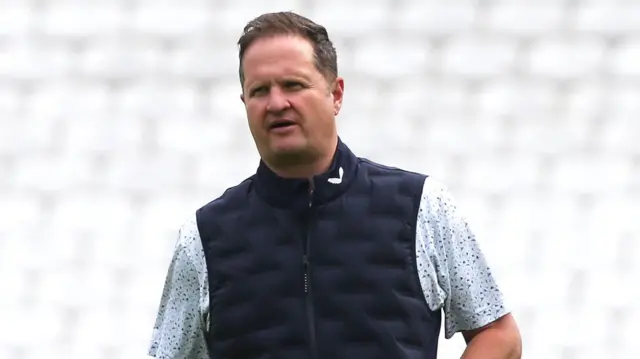 England managing director Rob Key wearing short sleeves and a navy gilet