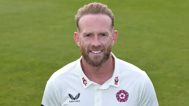 Luke Procter in a Northants shirt