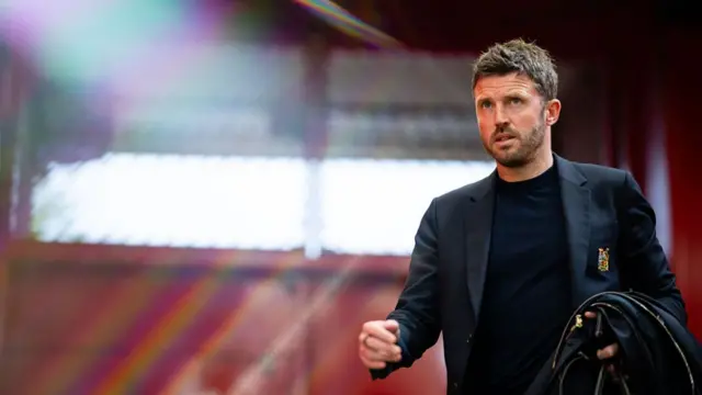 Michael Carrick arrives at Old Trafford
