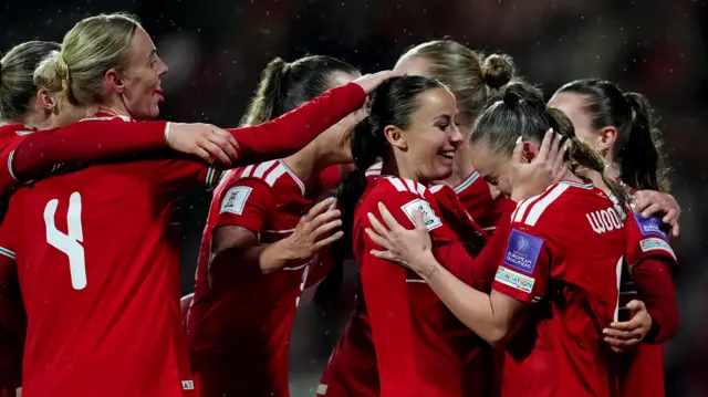 Wales celebrate