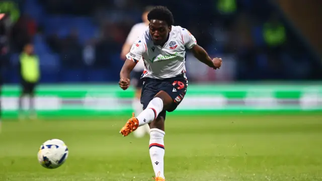 Armario Cozier-Duberry scores for Bolton Wanderers against Stevenage