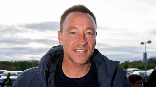 John Terry at Colchester before their game with Accrington