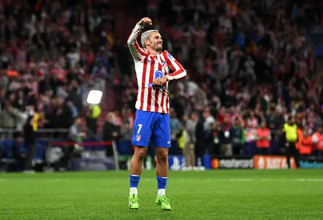 Antoine Griezmann of Atletico de Madrid celebrates