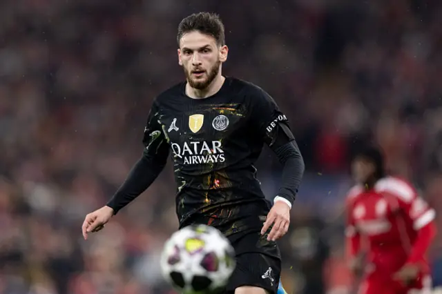 Khvicha Kvaratskhelia of Paris Saint-Germain in action