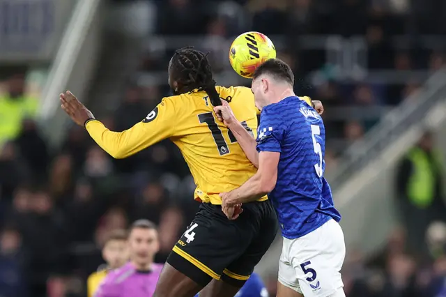 Michael Keane's hair-pull on Tolu Arokodare