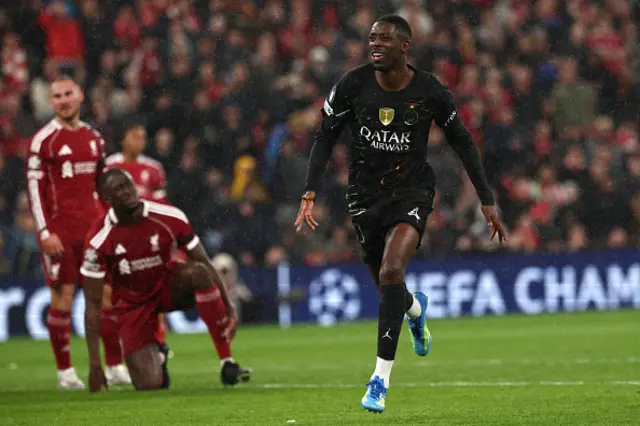 Ousmane Dembele celebrates