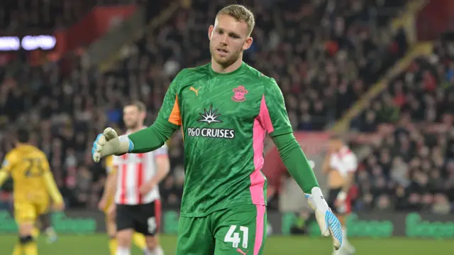 Southampton goalkeeper Daniel Peretz