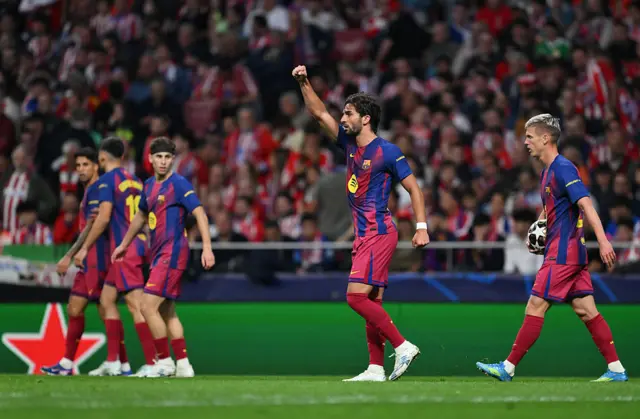 Ferran Torres of FC Barcelona celebrates