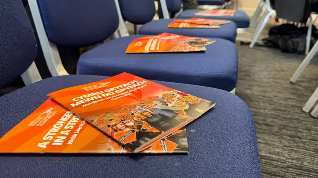 Manifestos sitting on seats