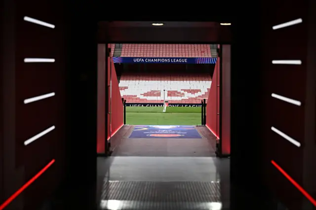 A general view inside the stadium
