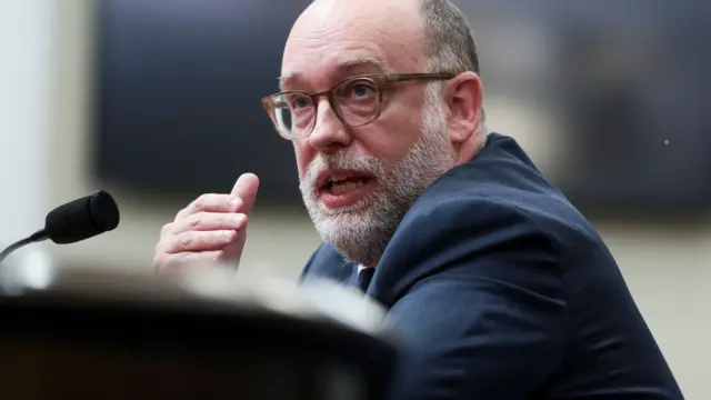 Office of Management and Budget (OMB) Director Russell Vought appears before House Budget Committee hearing on the Trump administration's 2027 budget request, on Capitol Hill in Washington, D.C., U.S., April 15, 2026