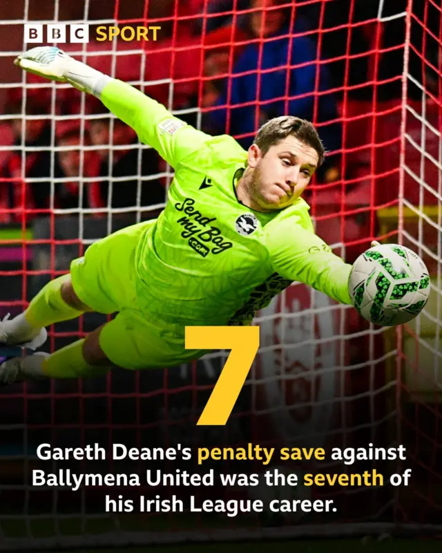 Gareth Deane saves a shot