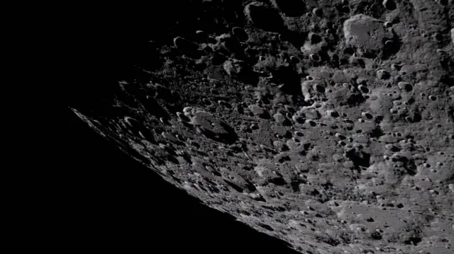 A photo of the Moon's surface