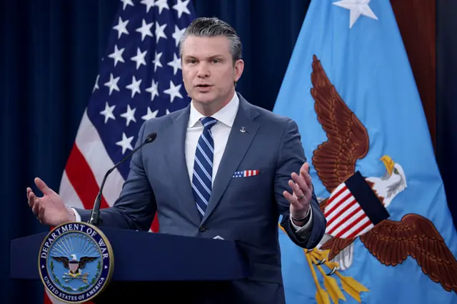 US defence secretary Pete Hegseth