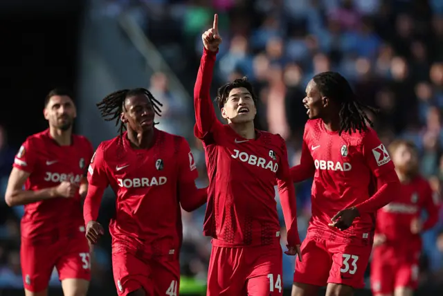 Freiburg celebrate