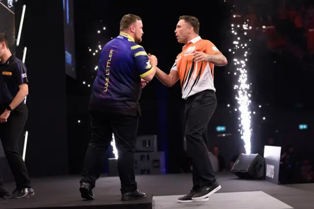 Luke Littler and Gerwyn Price