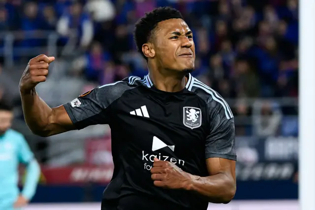 Ollie Watkins celebrates