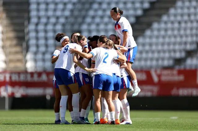 England's U23 side celebrate