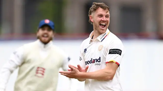 Jamie Porter celebrates