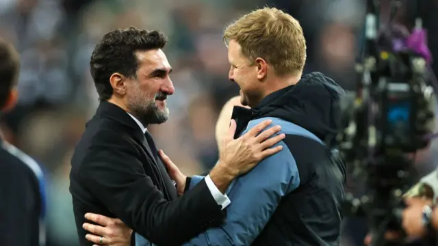 Yasir Al-Rumayyan and Eddie Howe