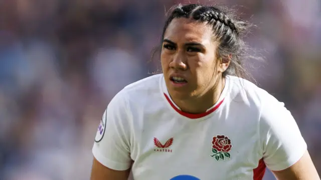 Haineala Lutui in action for England