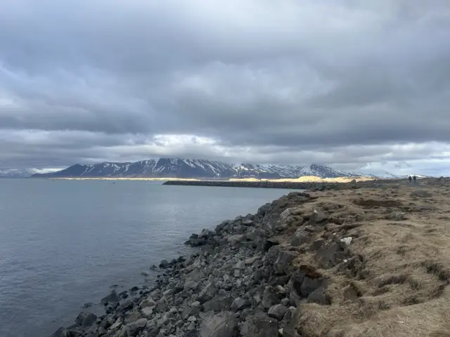 View of the Iceland seafront
