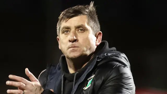 Glentoran manager Declan Devine