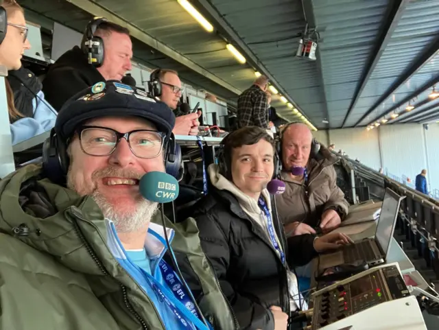 Rob Gurney in the commentary box