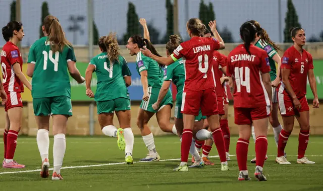 Ellie Mason celebrates