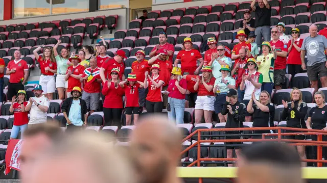 Wales fans away in Albania