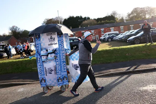 Coventry City merch seller