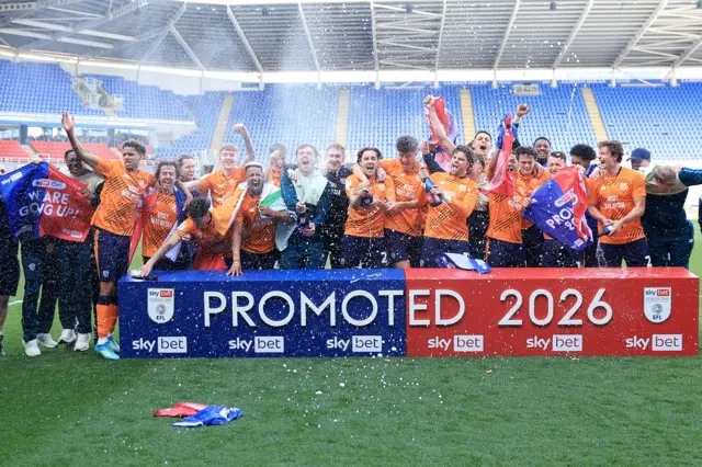 Cardiff players celebrate