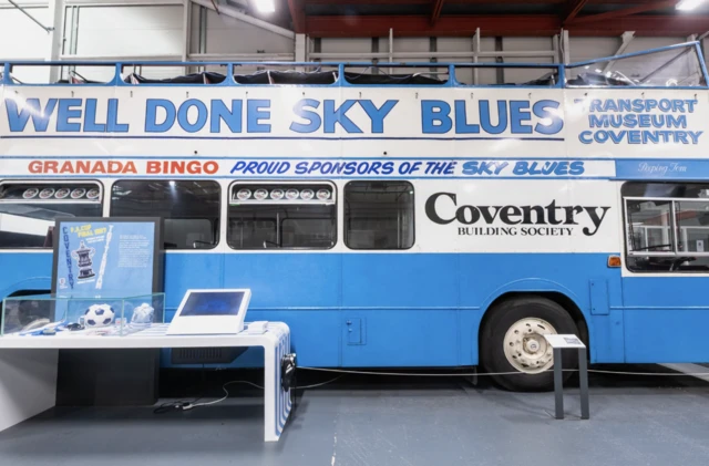 The bus used to celebrate the team's 1987 FA Cup victory