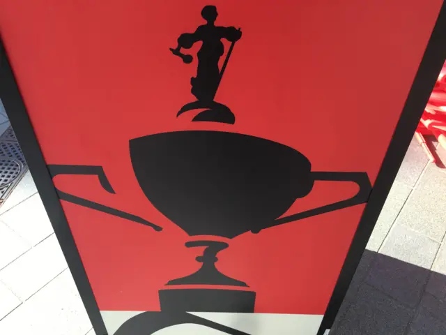 World trophy sign