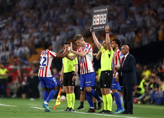 Substitutions for Atletico