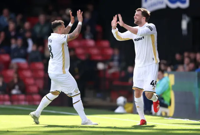 Patrick Bamford of Sheffield United celebrates