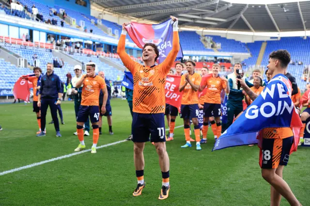 Cardiff players celebrate
